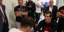 Carl Frampton, Barry McGuigan, and Shane McGuigan all in the one dressing room – You could cut the tension with a knife
