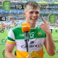 “I can’t hear” – Ecstatic supporters drown out post-match interview as Offaly win the u20 All-Ireland championship
