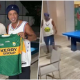 Kerry footballer plays keepie uppies with Brazil legend Ronaldinho