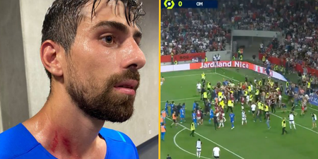 Players left bleeding and with ‘strangle marks’ after Nice v Marseille carnage