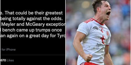 Former Tyrone star tweets big claim about their unexpected win over Kerry