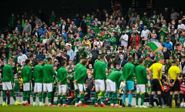 Hearing the fans singing Amhrán na bhFiann for the first time in two years was spine tingling