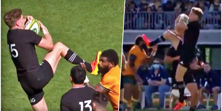 Jordie Barrett makes unfortunate rugby history after red card against Australia