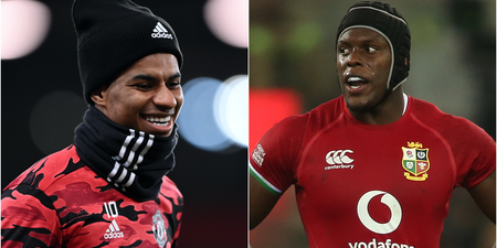 Maro Itoje sees the funny side after being mistaken for Marcus Rashford