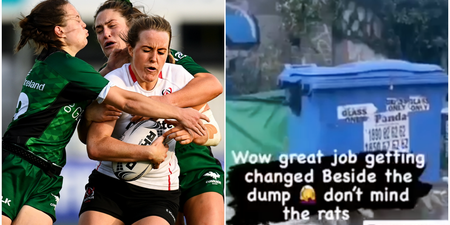 Shocking footage of women’s interpro changing facilities proves talk and hashtags are cheap