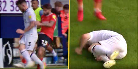 Ryan Manning hacked to the ground by Henri Lansbury in ruthless assault