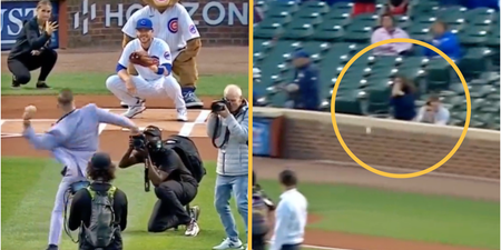 Conor McGregor nearly hits Chicago Cubs fan with wild first pitch at Wrigley Field