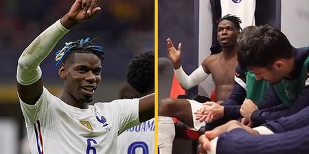 Paul Pogba’s passionate half-time dressing room speech shows rarely seen side