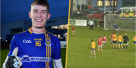 Sub goalie saves last-minute Diarmuid O’Connor penalty as Knockmore march on