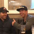 Ryan Reynolds and Rob McElhenney spotted doing shots with locals in Welsh pub