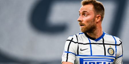Christian Eriksen is training alone at his former club