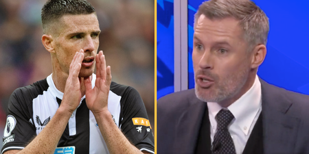Jamie Carragher tears into Ciaran Clark after “absolutely shocking” error against Manchester City