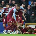 Lucas Digne struck by bottle thrown by Everton fan during goal celebration