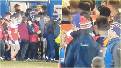 Tunnel brawl kicks off between Kilmacud Crokes and Padraig Pearses at half-time