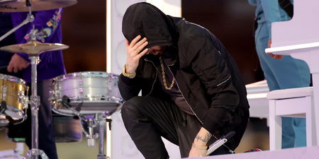 NFL denies trying to stop Eminem taking the knee during Super Bowl half-time show