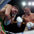 Michael Conlan falls out of the ring in final round KO defeat to Leigh Wood