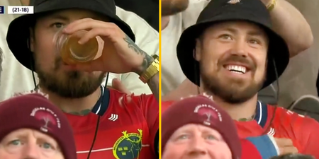 England star Jack Nowell spotted in Munster jersey, on the beers, at Thomond Park