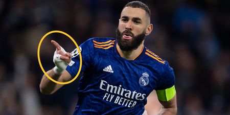 Why Karim Benzema wears a bandage on his hand when he plays