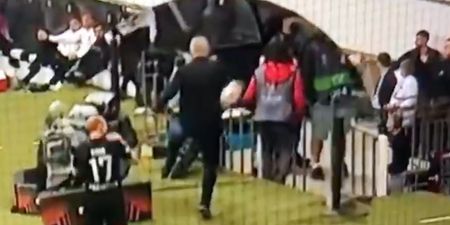 David Moyes sent off after appearing to kick ball at ball girl during West Ham defeat