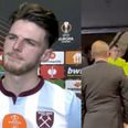 Footage emerges of Declan Rice shouting ‘corruption’ after Europa League defeat