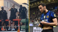 Zlatan Ibrahimovic trolls Hakan Calhanoglu during Milan title celebrations