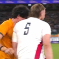 Jonny Hill gets head-butted by Australian star after hair pulling antics