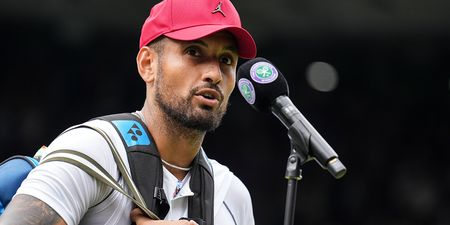 Nick Kyrgios tells reporter ‘I do what I want’ after defying Wimbledon dress code