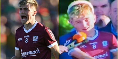 Ecstatic Galway Minor captain accidentally swears during victory speech on live TV