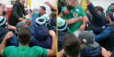Lovely post-match scenes in Ireland dressing room for ‘retired’ Michael Bent