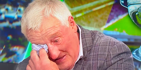“He’d have been a proud man” – Pat Spillane breaks down in tears on final Sunday Game appearance