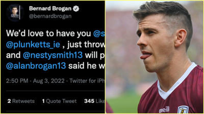 Bernard Brogan tweets Shane Walsh interesting proposition regarding Dublin club transfer