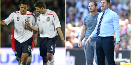 Just like when they were players, Steven Gerrard edges it past Frank Lampard