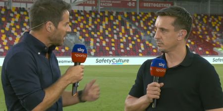 Gary Neville and Jamie Redknapp involved in heated clash over Man United