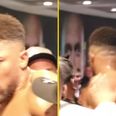 Security forced to intervene after Anthony Joshua antics continue backstage