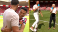 Cristiano Ronaldo stitches up Rio Ferdinand with pre-match prank at Southampton