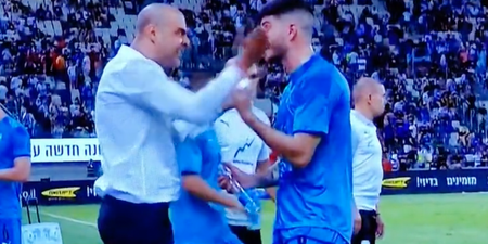 “When I give a slap, you feel it” – Israel coach slaps player during playoff win over Ireland