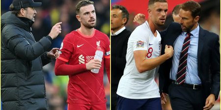 Jordan Henderson compares Jurgen Klopp’s managerial style to Gareth Southgate and it’s easy to see which he prefers