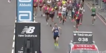 London Marathon runner sprints at start to outpace professional athletes