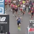 London Marathon runner sprints at start to outpace professional athletes