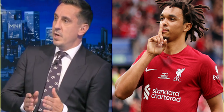 Trent Alexander-Arnold could be “the best right-back the world has ever produced” says Gary Neville