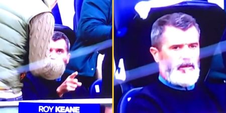Fan chooses poor time to approach Roy Keane at NFL London