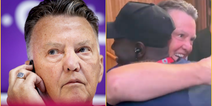 Touching moment as Louis van Gaal invites young journalist up for a hug