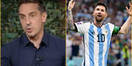 Lionel Messi makes Gary Neville eat his words after “silk pyjamas” comment