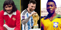 The 10 best footballers of all time* have been revealed