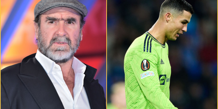 Eric Cantona was not impressed with Cristiano Ronaldo’s attitude at Man United