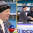 Will Ferrell interrupts Sky Sports coverage to catch up with Roy Keane