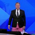 Jeff Stelling shows off new look on Soccer Saturday to defend colleague