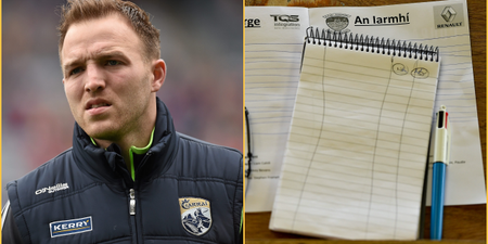Darran O’Sullivan on how notebooks have become a part of the GAA dressing room