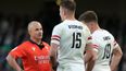 Owen Farrell’s comments picked up on referee microphone after controversial red card