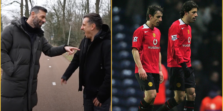 Ruud Van Nistelrooy admits that he once tried to punch Gary Neville